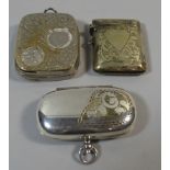 A Collection of Silver and Nickel Plate to Include Two Sovereign Cases (One with Various Coinage)