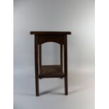 A Small Oak Two Tier Plant Stand,