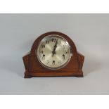 An Oak Westminster Chime Mantle Clock