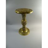 A Victorian Style Brass Pieced Circular Jardiniere Stand,