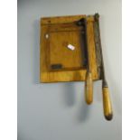 Two Vintage Wooden Guillotines