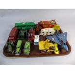 A Collection of Playworn Tin Plate and Diecast Toys to Include Dinky