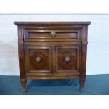 A Drexel Side Cabinet with Top Drawer and Panel Drawers to Base Cupboard,