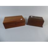 Two Wooden Work Boxes