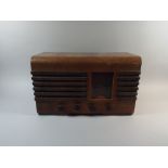 A Vintage Walnut Cased Art Deco Radio,