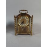 A Brass Carriage Clock by Koma,