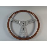 A Vintage Chromed LL of Walsall Steering Wheel,
