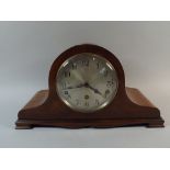 An Edwardian Mahogany Westminster Chime Mantle Clock