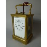A French Brass Cased Grand Sonnerie Carriage Clock.