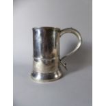 A George III Silver Quart Tankard by John Kidder. London 1786.