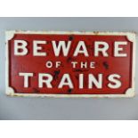An Original Cast Iron Railway Sign,