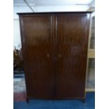 A Stag Double Wardrobe in Mahogany