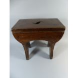 A 19th Century Country Made Chestnut Stool.