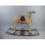 An Early 20th Century Rocking Camel with Carved Wooden Muzzle and Hooves,