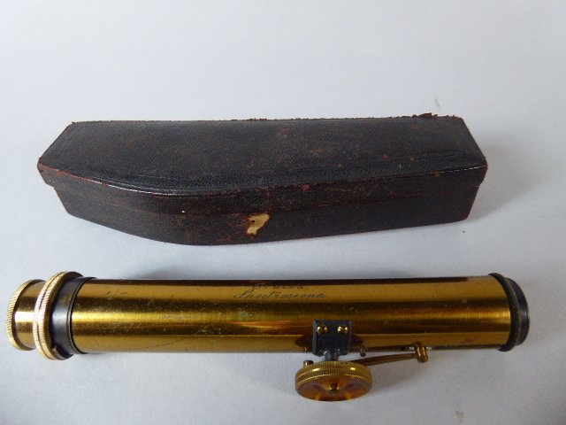 A Grace's Spectroscope, The Brass Barrel Engraved For John Browning, 63 Strand, London.