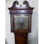 An Oak Cased Long Case Clock for Restoration with 13" Square Dial and with Ormolu Spandrels and