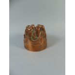 A 19th Century Copper Jelly Mould. Stamped 448.