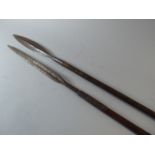 Two 19th Century African Tribal Spears. Longest 158cm.