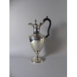 A George III Silver Claret Jug by Walter Brind with Etched Decoration,