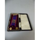 A Masonic Jewel Together with 9ct and 15ct Studs