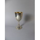 A Victorian Silver Chalice by Elkington and Co. Birmingham 1874.