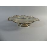 An Edwardian Pierced Silver Fruit Bowl. London 1927. 539gms.