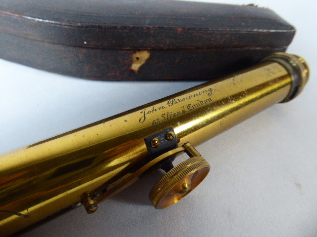 A Grace's Spectroscope, The Brass Barrel Engraved For John Browning, 63 Strand, London. - Image 2 of 2