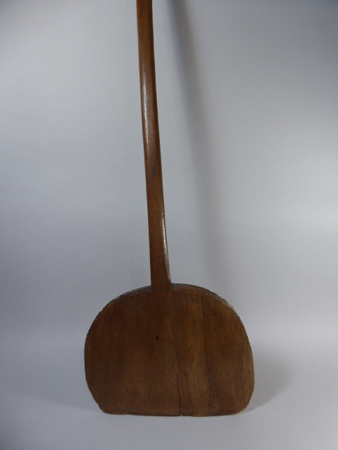 A 19th Century Wooden Bread Peel.