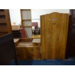 A 1960's Small Wardrobe and Matching Dressing Table Base