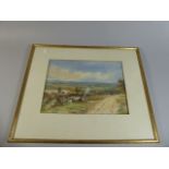 A Framed Water Colour Depicting Rural Scene