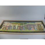 A Framed Oriental Painting on Silk,