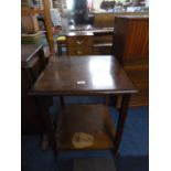 A Vintage Oak Two Tier Trolley