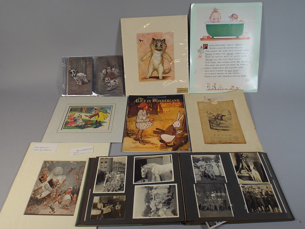 A Collection of Various Printed Ephemera to Include Kennedy Postcards, Mabel Lucie Attwell Prints,