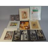 A Collection of Various Printed Ephemera to Include Kennedy Postcards, Mabel Lucie Attwell Prints,