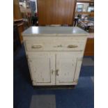 A Vintage Formica Top Kitchen Cabinet