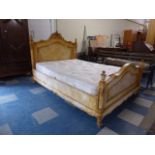 A French Style Double Bed with Mattress