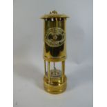 A Brass Miners Lamp by Thomas and Williams, Cambrian No.