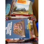 Two Boxes of Railway books, Railway Magazines,