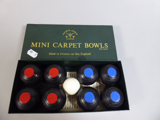 A Boxed Set of Mini Carpet Bowls By Townsend