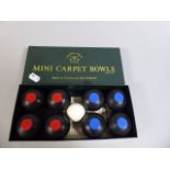 A Boxed Set of Mini Carpet Bowls By Townsend