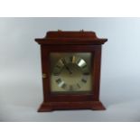 A Modern Mahogany Cased Key Box In the Form of a Bracket Clock With Brass Carrying Handle,