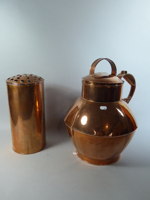 A Guernsey Copper Ewer with Inner Removable Rose, - Image 2 of 2