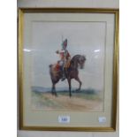 A Framed Military Water Colour Signed K W Moore