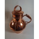 A Guernsey Copper Ewer with Inner Removable Rose,