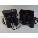 Two Pairs of Field Binoculars with Cases