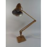 A Vintage Angle Poise Lamp with Weighted Base