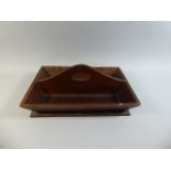 A Reproduction Hard Wood Two Division Cutlery Box,