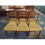 Set of Six Walnut Side Chairs