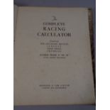 A Vintage Bound Volume, The Complete Racing Calculator,