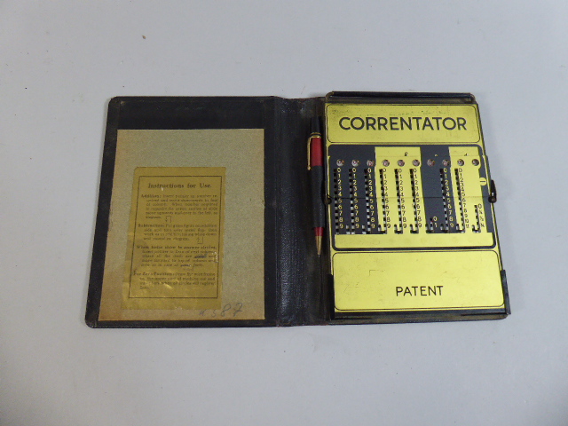 A Vintage Manual Calculator,